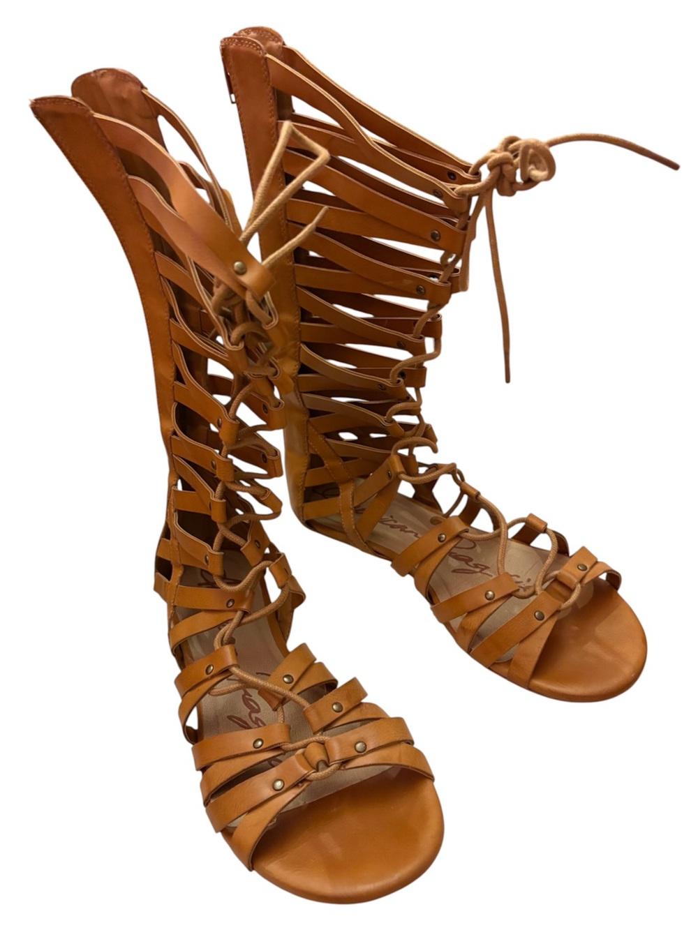 American Rag Tan Lace-Up Gladiator Knee-High Sandals